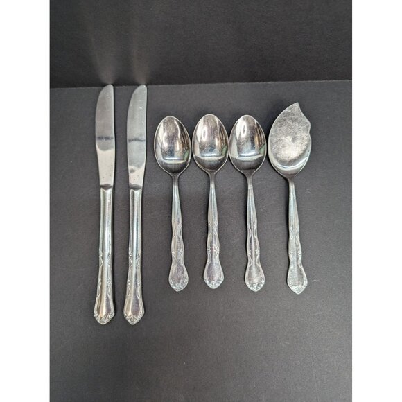 Vintage Silhouette Stainless Flatware Lot of 6 Pieces Read Description - Picture 1 of 9